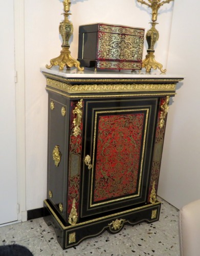 A Napoléon III in Boulle marquetry Cabinet, late19th century - 