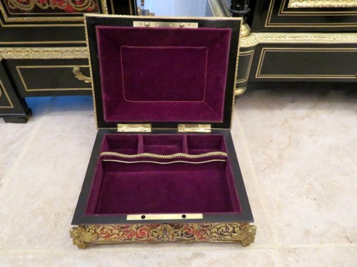 Napoléon III - Jewelry Box in Boulle marquetry Napoleon III period 19th