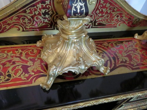 Pair of Candelabra golden Bronze and Boulle marquetry  Napoléon III period - Napoléon III