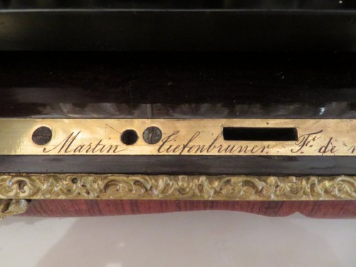 Cave à liqueur Piano marqueterie de Bois de Rose Bronze époque Napoléon III - Objet de décoration Style Napoléon III