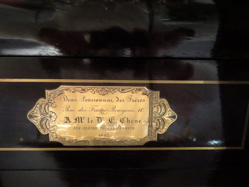 Objet de décoration Cave à liqueur - Cave à liqueur Piano marqueterie de Bois de Rose Bronze époque Napoléon III