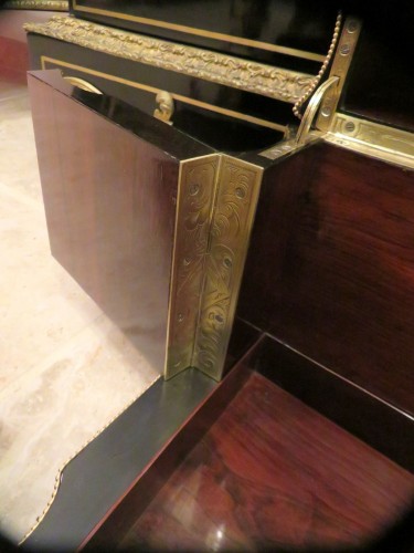 Antiquités - Importante cave à liqueur en marqueterie Boulle d’époque Napoléon III