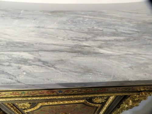 Napoléon III - Meuble d’appui en marqueterie Boulle époque Napoléon III marqué JEANDON
