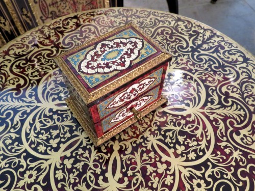 Fragancy Box in Boulle marquetry Napoleon III period 19th - Objects of Vertu Style Napoléon III