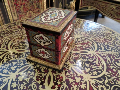 Fragancy Box in Boulle marquetry Napoleon III period 19th - Napoléon III