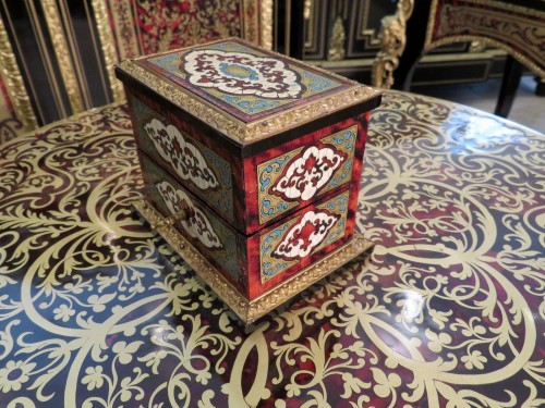 Antiquités - Fragancy Box in Boulle marquetry Napoleon III period 19th