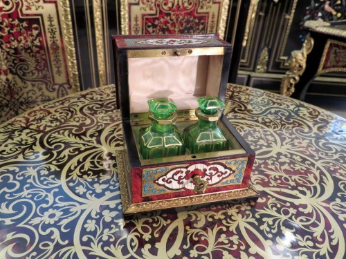 Antiquités - Fragancy Box in Boulle marquetry Napoleon III period 19th