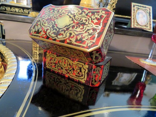 Fragancy Box in Boulle marquetry Napoleon III period 19th - Objects of Vertu Style Napoléon III