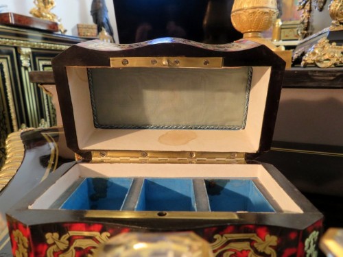 Antiquités - Fragancy Box in Boulle marquetry Napoleon III period 19th
