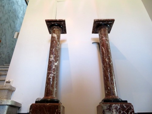 pair of Column in Marble Napoleon III period - 
