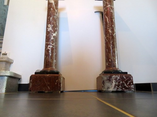 19th century - pair of Column in Marble Napoleon III period