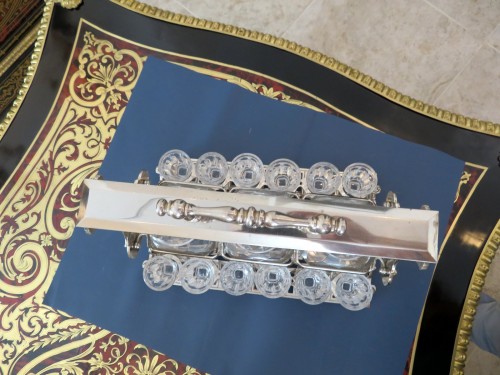 Decorative Objects  - Stamped Baccarat Tantalus set crystal sylver Bronze Napoleon III period