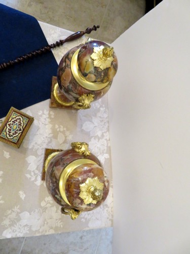 19th century - pair of Pots in Marble Napoleon III period