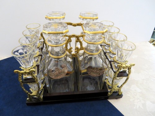 Tantalus Box in Boulle marquetry Napoleon III period 19th - Decorative Objects Style Napoléon III