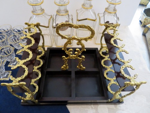 Antiquités - Tantalus Box in Boulle marquetry Napoleon III period 19th
