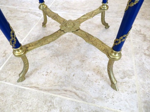 Napoléon III - Little Table in bronze and rosewood blue 19th