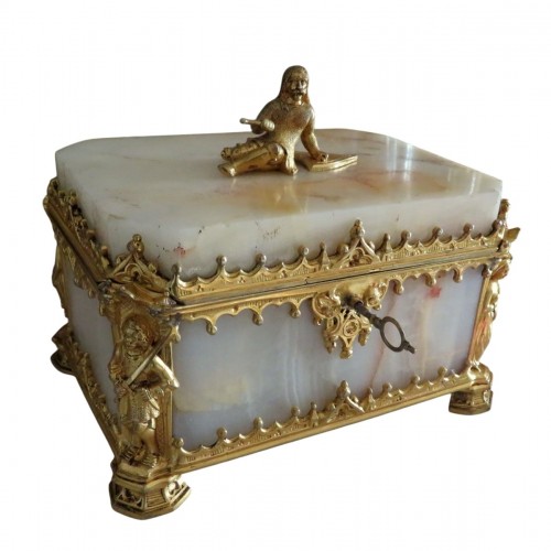 Boite en onyx et bronze époque Napoléon III
