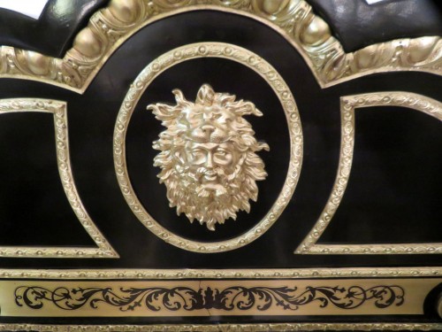 Napoléon III - Buffet Napoléon III en marqueterie de pierre dure et marqueterie Boulle 