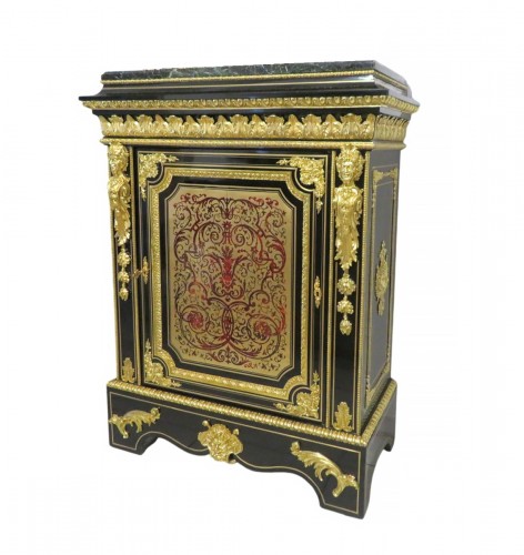 Haut meuble d’appui en marqueterie Boulle époque Napoléon III