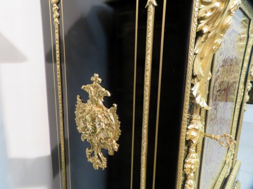 Antiquités - Haut meuble d’appui en marqueterie Boulle époque Napoléon III