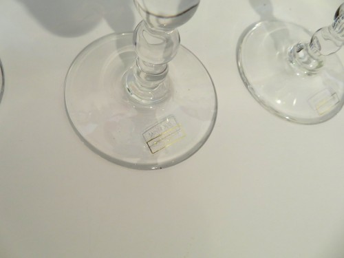 Verrerie, Cristallerie  - Saint Louis Bubbles Service 6 verres à vin du Rhin et 6 flutes