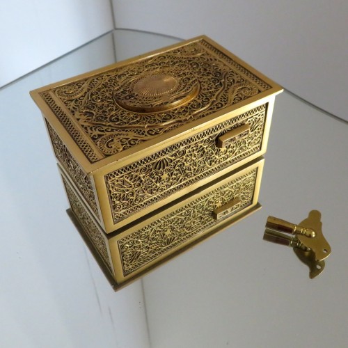Automaton singing Bird Music Box, attributed t Karl GRIESBAUM  - Objects of Vertu Style Art nouveau