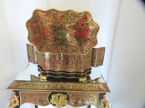 Decorative Objects  - Tantalus Box Polylobed in Boulle marqueterie Napoleon III period 19th