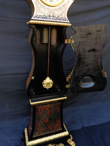 Horlogerie Horloge de Parquet - Régulateur de parquet en marqueterie Boulle Epoque Napoléon III