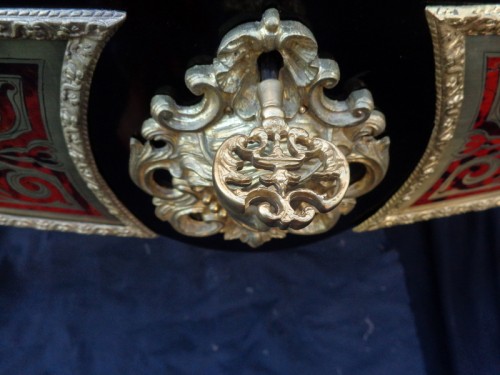 Antiquités - Grand Bureau en marqueterie Boulle époque Napoléon III