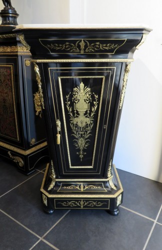 Furniture  -  Cabinet in Boulle marquetry 19th Napoleon III period