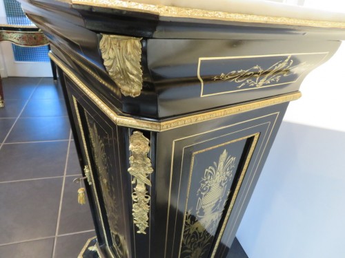Antiquités - Gaine en marqueterie Boulle époque Napoléon III