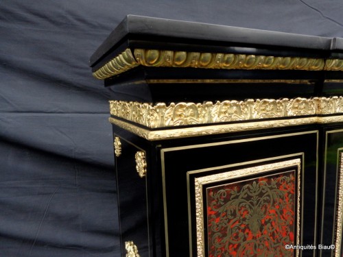 Antiquités - Impressive french credenza in marquetry Boulle 19th Napoléon III period