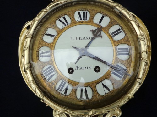 Horloge et Baromètre Napoléon III en marqueterie Boulle - Horlogerie Style Napoléon III