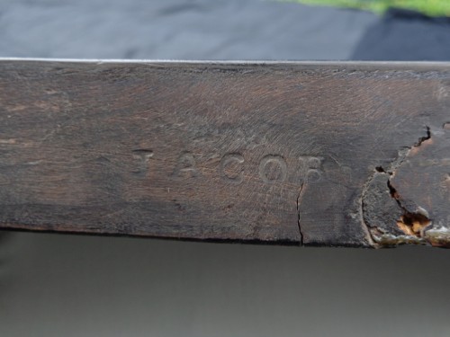 Antiquités - Chaise Napoléon III en marqueterie Boulle Signée JACOB