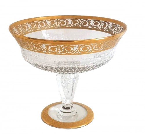 Coupe sur pied en cristal de Saint Louis modéle Thistle Or
