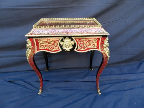  Table Planter in marquetry Boulle 19th Napoléon III period - Furniture Style Napoléon III