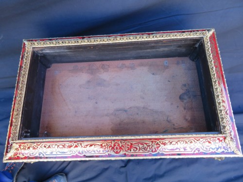 19th century -  Table Planter in marquetry Boulle 19th Napoléon III period