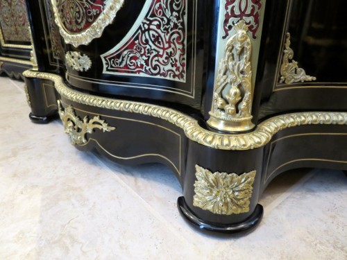 Furniture  -  Cabinet in Boulle marquetry 19th Napoléon III