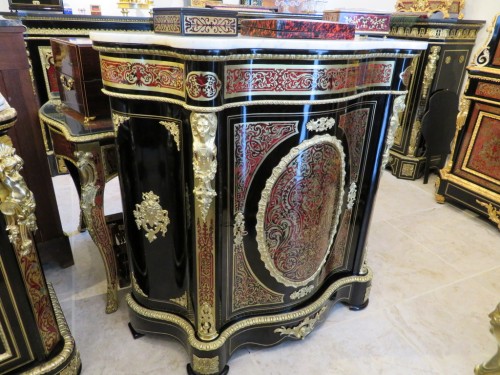  Cabinet in Boulle marquetry 19th Napoléon III - 