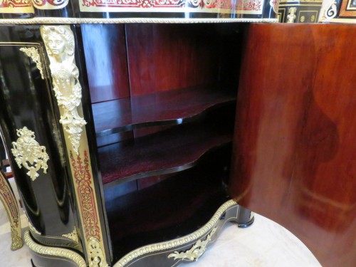 Antiquités -  Cabinet in Boulle marquetry 19th Napoléon III