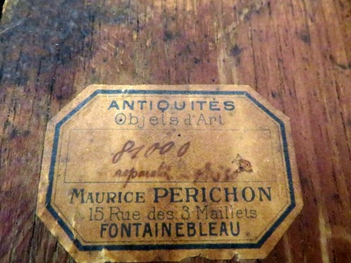 Antiquités - Barbière d'époque Napoléon III en marqueterie Boulle