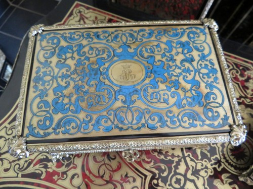 Objects of Vertu  - Pair of 19th century Boxes in Boulle marquetry Stamped Garnesson 