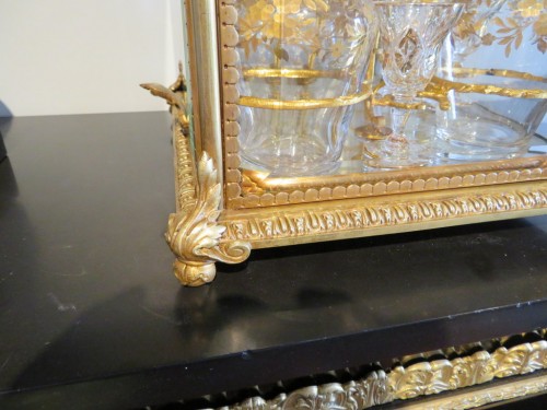 Golden crystal Tantalus Box Bronze Napoleon III period 19th - 