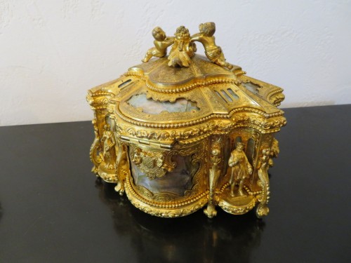 Napoléon III - Jewelry Box bronze and Burgau 19th century Napoleon III period 