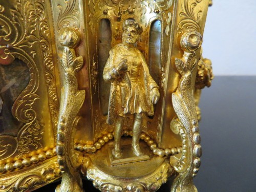 Antiquités - Jewelry Box bronze and Burgau 19th century Napoleon III period 