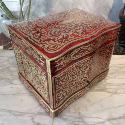 Decorative Objects  - Tantalus Box in Boulle marquetry Napoleon III period 19th