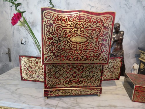 Tantalus Box in Boulle marquetry Napoleon III period 19th - 