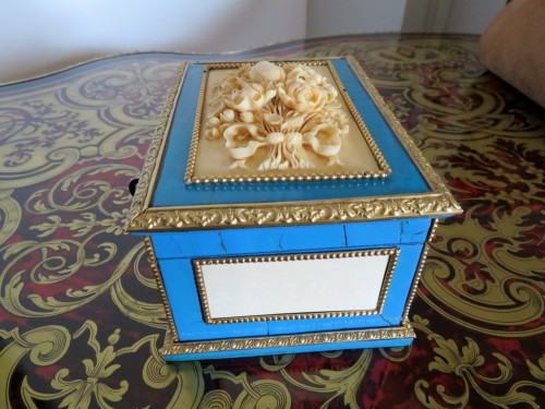 19th century - Stamped Garnesson Jewelry Boxe in marquetry 19th