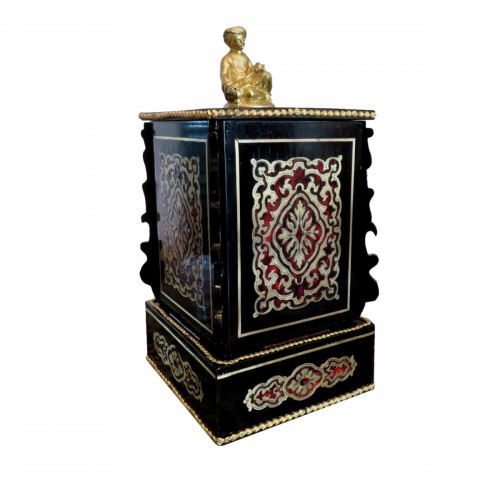  Cigar Carousel with Buddha in Boulle marquetry 19th