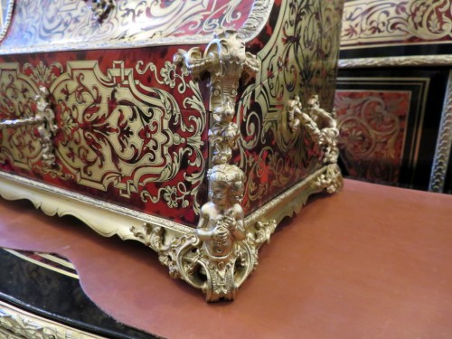 Objet de décoration Cave à liqueur - Cave à liqueur Piano en marqueterie Boulle d'époque Napoléon III estampillée AUDIGE